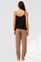 Luna Linen pants - Fango