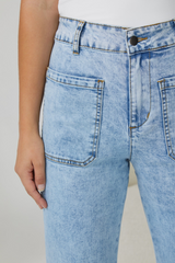 Savi Jeans - High Waisted Light Blue Denim