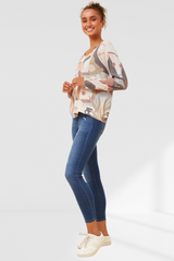 Lori Knitted Top - multi grey