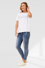 Jadore tee - white
