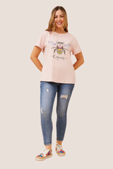 Queen bee tee - Blush