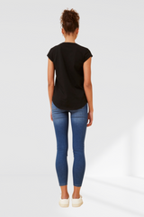 Embellished Heart Tee - Black