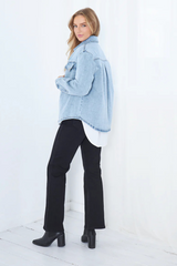 Ruby Denim Shacket | SAINT ROSE