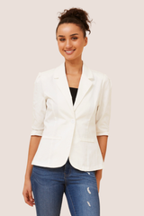 Anna blazer- white