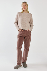 Mari Boxy Rib Knit - Multi Fawn