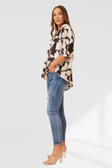 Mila shirt - Black and white