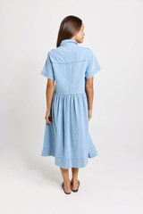 Willow Denim Shirt Dress - Medium Wash