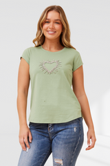 Coco tee - Ash Green