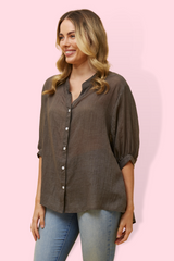 Rachael Shirt - Walnut