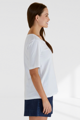 Riley Tee - White | Betty Basics