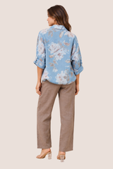 Luna linen shirt - Blue Jean