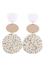 KiKi Green Speckled Earrings