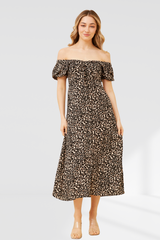 Faith Dress - Leopard Print