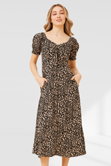 Faith Dress - Leopard Print
