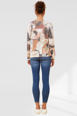 Lori Knitted Top - multi grey