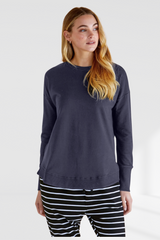 Lucy French Terry Sweat - Gunmetal | Betty Basics