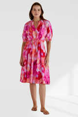 Emery Dress - Floral Abstract Print