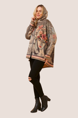Jenny faux suede jacket - olive