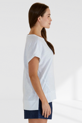Shirley Short Sleeve Tee - White | Betty Basics