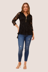 Sia peplum top - Black