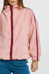 Aubrey Fleece Jacket - Pink/Plum
