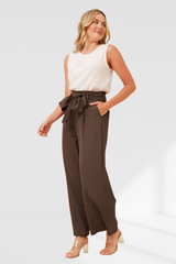 Maria Paperbag Pants - Tabacco