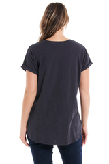 Hailey Short Sleeve Tee - Petrol | Betty Basics