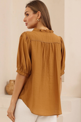 Lipi top - brown