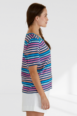 Riley Tee - Multi Stripe | Betty Basics