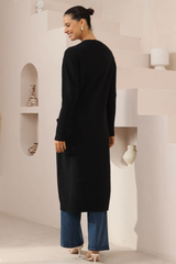 Betty long cardigan - Black