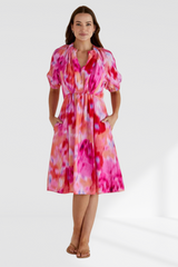Emery Dress - Floral Abstract Print
