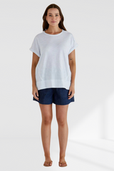Shirley Short Sleeve Tee - White | Betty Basics