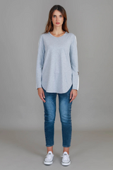 Junee Banded Star Long Sleeve T Shirt By 3rdStory