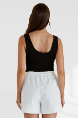 Emma Scoop Tank - Black | Betty Basics