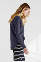 Lucy French Terry Sweat - Gunmetal | Betty Basics