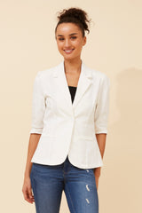 Anna blazer- white