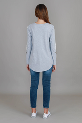 Junee Banded Star Long Sleeve T Shirt By 3rdStory