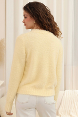 Ash Fluffy Knit- yellow