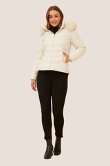 Bella puffer jacket - winter white