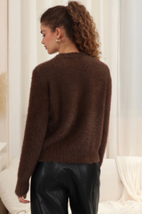 Ash Fluffy Knit - chocolate