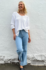 Domini Loop Knit Jumper -white