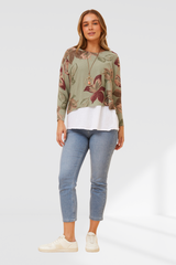 Ester top - khaki