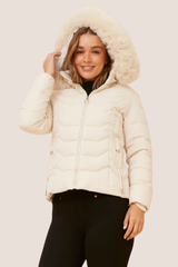 Bella puffer jacket - winter white