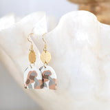 KiKi Beige Terrazzo Earrings