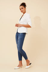 Anna blazer- white