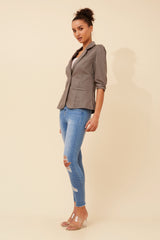 Anna blazer- taupe