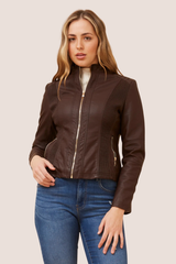 Ryder Biker jacket - Chocolate