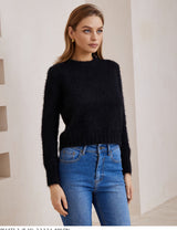 Ash Fluffy Knit - Black