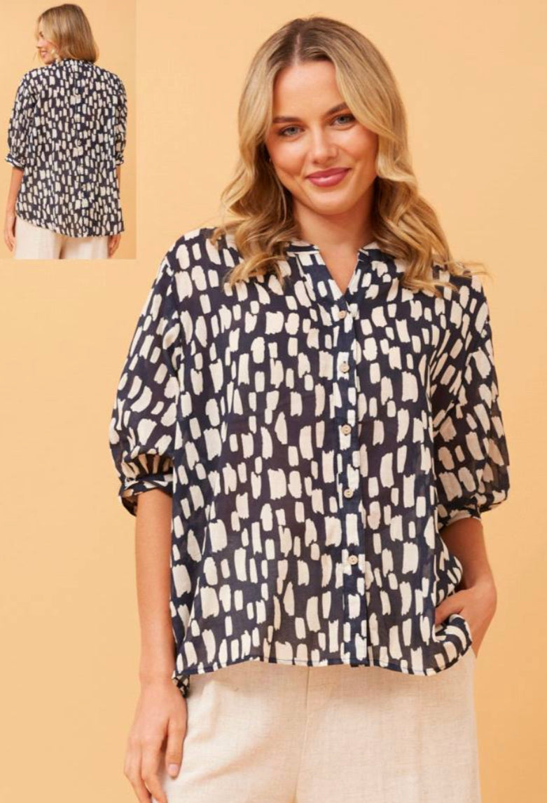 Lucy shirt Indigo Blush Clothing and Accessories