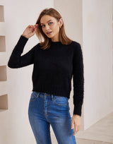 Ash Fluffy Knit - Black